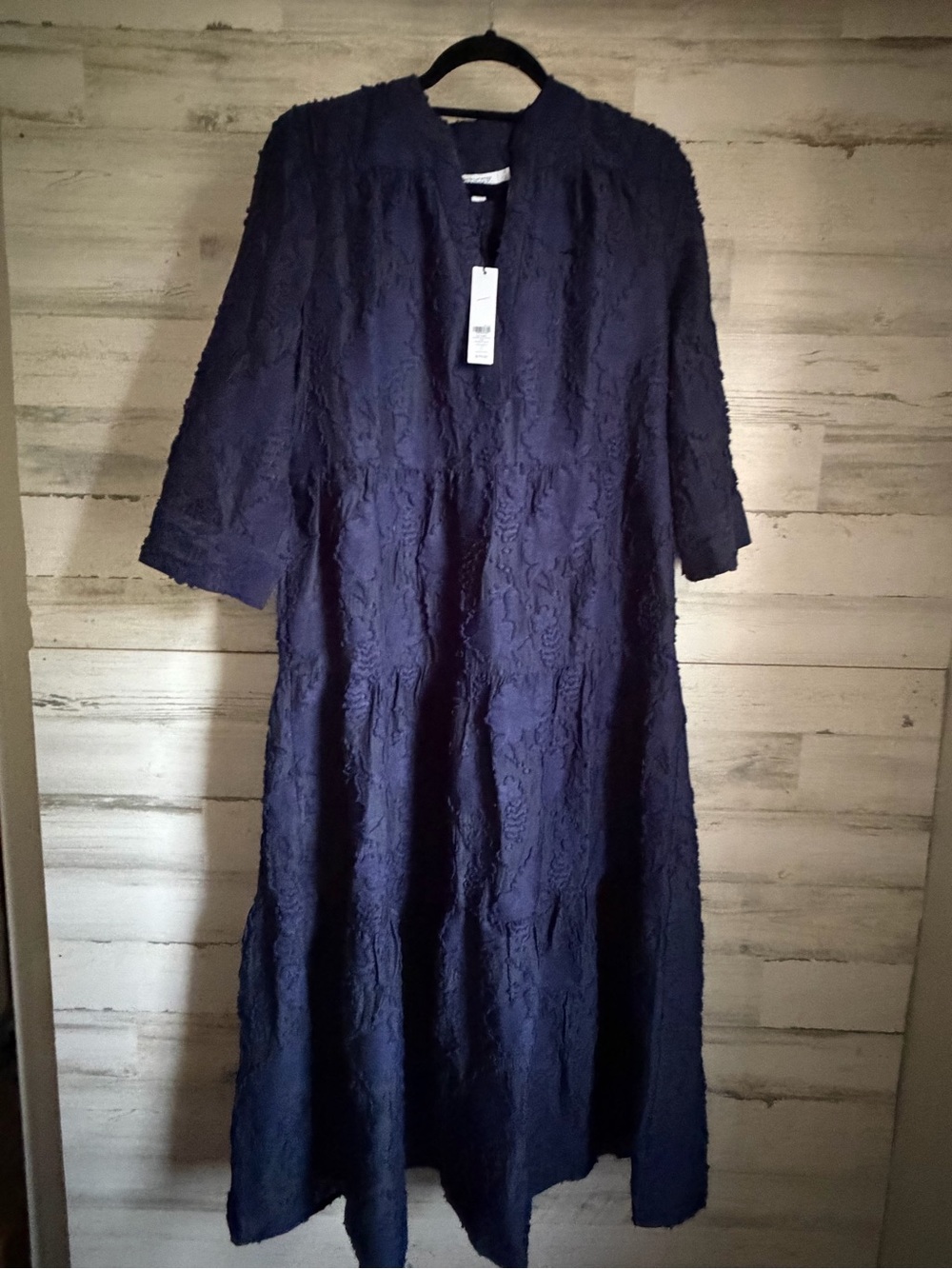 Chico's Navy Lace Maxi Dress with V-Neck - Picture 5 of 6